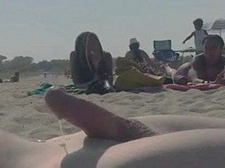 Intermitente verga en la playa