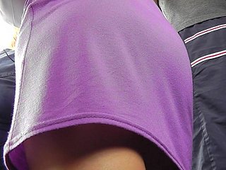Voyeur upskirting ในรถบัส