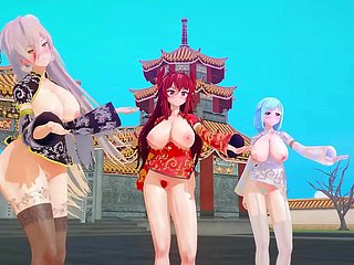 MMD VirtualYoutubers Chinese New Year [kkvmd]（by）