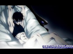 Legato giovane anime blissful ottiene sessuato caldo