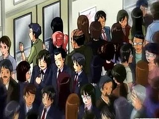Hentai feel nostalgia for gorąco fucked i creampie w pociągu